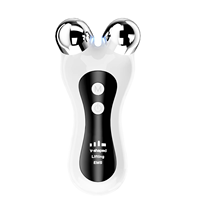 Masseur de cou à lumière rouge 3 couleurs, micro-courant EMS, vibration haute fréquence, compresse chaude, appareil portable pour raffermir la peau