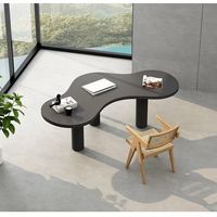 Bureau d'ordinateur en bois massif Simple nordique personnalité minimaliste établi de bureau de forme spéciale établi de concepteur