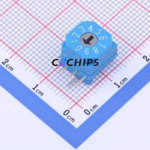 BER-10H1 Rotary Encoder Switch Through hole Component (THT) Switch 10 True Code - Product Image 1