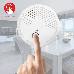 Bağımsız duman dedektörü Siren alarmı ev için Mini boyutu Ultra ince Oem/odm En14604 seyahat duyarlı sensör