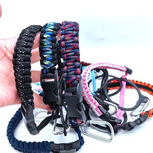 حامل زجاجات واسع الفوهة بحزام يدوي وحبل ملون - Product Image 4