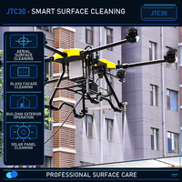 Drone de nettoyage haute pression industriel, machine de lavage de murs extérieurs, outil de maintenance des façades à commande à distance pour bâtiments