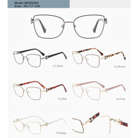 Gafas de Metal con Laminación de Diamantes para Mujer, Modelo MQ5529A, Moda 2026, Venta al Por Mayor, Logotipo Personalizado, Monturas Ópticas