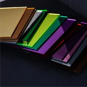 4ft*6ft Red Blue Acrylic Mirror Sheet 2MM 3MM Thick Plastic Polymer Standard Sheets Optional PMMA PersPex For Factory Industry