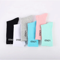 Chaussettes en coton jacquard avec logo personnalisé de haute qualité pour hommes