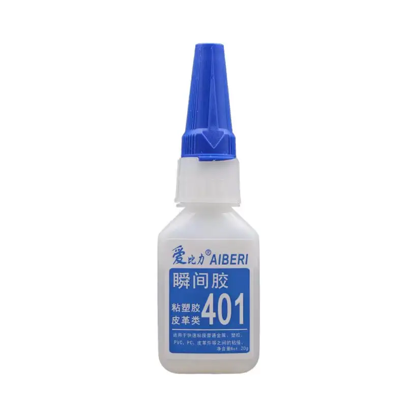 Fabrikanten Lage Prijs Directe Verkoop Cyanoacrylaat Kan Worden Gebonden Lederen Metalen Plastic Abs Pc 401Instant Lijm