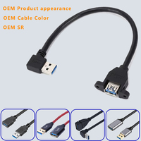LUNG KAY USB3.0 Verlängerung kabel von Stecker zu Buchse mit Ohr verriegelung schrauben 5 Gbit/s DataTransfer-Verlängerung kabel für Computer geräte