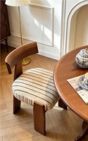 Chaises de salle à manger en bois massif de haute qualité DISHI, chaise de salon avec dossier solide, chaises confortables avec rembourrage en éponge, en vente