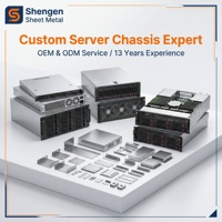 Châssis de serveur IA en tôle sur mesure TZR OEM ODM pour montage en rack, boîtier de calcul GPU haute densité