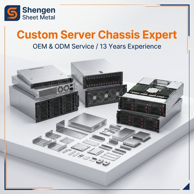 TZR OEM ODM Custom Sheet Metal Fabrication Rackmount AI Server Chassis High Density GPU Computing Enclosure