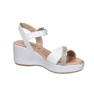 Cinzia <b>Soft</b> Women's Wedge Sandal White Size 38 Vera Pelle - Product Image 5