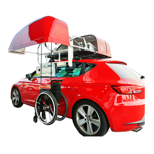 Dispositif de rangement pour fauteuil roulant sur le <span class=keywords><strong>toit</strong></span> de la voiture, boîte de rangement <span class=keywords><strong>pliable</strong></span> pour fauteuil roulant sur le <span class=keywords><strong>toit</strong></span> pour les personnes handicapées - Product Image 1