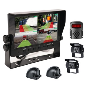 Hot-bán 7in 4CH DVR IPS màn hình không thấm nước ai phát hiện điểm mù với báo động buzzer đảo ngược chiếu hậu 2MP máy ảnh <span class=keywords><strong>Kit</strong></span> - Product Image 1