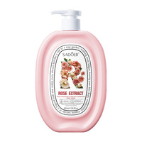 Lotion de bain rajeunissante parfumée à la rose, marque privée, parfum floral végétal, gel douche grande capacité
