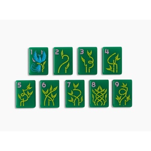 Jeu de Mahjong Américain Professionnel 160 Tuiles, Portable, en Acrylique, Série Émeraude Chanceuse avec Logo Personnalisé - Product Image 6