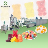 Suikercristal Speciaal Gevormde Lolly Zachte Harde Gummy Suikersnoepjes Maken Machine 200.00-1000.00 Toffees Giet Lijn