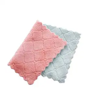 Microfiber Absorbent Kitchen Dish Cloth Towel,Non-stick Oil Washing Cloth Rag Household Tableware Cleaning Wiping Tools