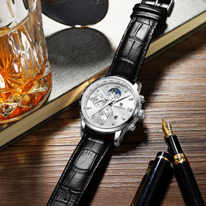 <span class=keywords><strong>Montre</strong></span> LIGE LG8953 Prix de gros Classique en cuir noir pour <span class=keywords><strong>homme</strong></span> avec chiffres romains Chronographe Lumineux <span class=keywords><strong>Montre</strong></span> de créateur + boîte cadeau - Product Image 3