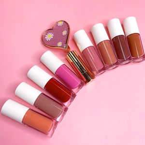 Стойкий бархатный жидкий матовый блеск для губ, 50 цветов, красные/бордовые/темно-красные/Алые помады с вашим собственным логотипом - Product Image 6