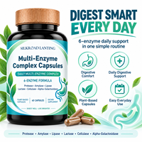 Complément enzymatique digestif à marque privée OEM avec protéase et amylase pour une meilleure santé et un bien-être intestinal, 60 capsules