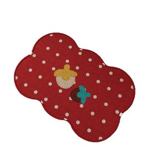 โอเค โนเวลตี้ แผ่นรองอาบน้ำลายผลไม้คู่ สีแดง กันลื่น สำหรับห้องน้ำ ห้องครัว ระเบียง - Product Image 4