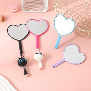 Mini Heart Shape Handheld Cosmetic Mirror Single Sided <b>Pocket</b> Makeup Mirror Custom Logo Promotional Gift for Women - Product Image 3
