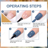 BOZLIN Nouveau Gel Vernis à Ongles Haute Pigmentation 12 Couleurs Série Hiver Sans HEMA Ni TPO Gel Vernis UV Haute Qualité Ensemble de Gel Vernis pour Ongles