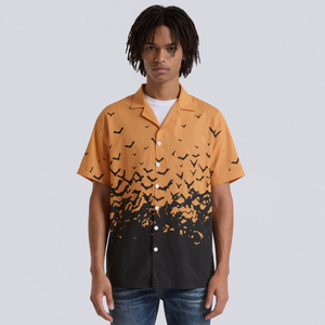 Camicie hawaiane da spiaggia estive <span class=keywords><strong>con</strong></span> bottoni da uomo <span class=keywords><strong>a</strong></span> <span class=keywords><strong>manica</strong></span> corta - Product Image 1