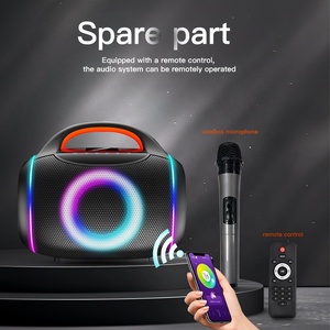 Système Home Cinéma avec Subwoofer et Enceintes Portables Sans Fil, Double Boîtier 5,25 Pouces, 7,4V 4500mAh, Idéal pour <span class=keywords><strong>la</strong></span> Maison, <span class=keywords><strong>la</strong></span> Famille, les Anniversaires et les Fêtes - Product Image 2