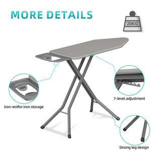 Nhựa Trọng Lượng Nhẹ Gấp Bàn Ủi Bàn Mạnh Mẽ ABS Chân Không Trượt Chân Phòng Giặt - Product Image 2