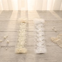 Accessoires de dentelle personnalisés pour chaussettes habillées, dentelle froncée à volants pour la couture DIY