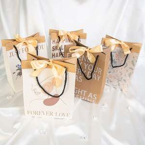 Bolsas de Papel para Compras con Diseño de Flores Impresas Personalizadas, Bolsas de Papel para Almacenamiento de Alimentos, Plegables, para Regalos, Joyería, con Asa - Product Image 2