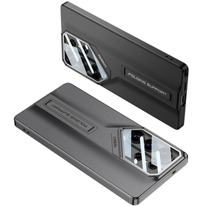 GKK for Samsung S26 S25 Ultra PC Phone Case Shockproof Geometric Design Kickstand Standoff Shield with Card Holder - Product Image 3