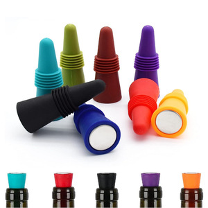 Vacuum Silicone <b>Wine</b> Stoppers Colorful Sealing Bottle Stopper For <b>Wine</b> Bottles - Product Image 5
