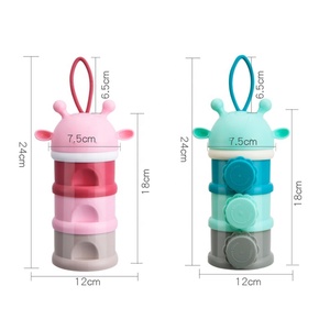 En çok satan 3 katmanlı bebek süt gıda saklama kutusu aperatif konteyner taşınabilir istiflenebilir bebek süt tozu formülü dağıtıcı - Product Image 6