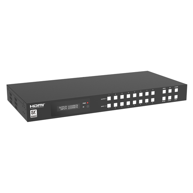 8K HDMI Matrix 8x8 HDMI 2.1 Open API Control4 RTI Crestron Driver 8K60hz 4K120hz HDR