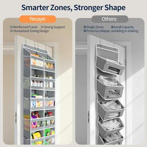 ที่เก็บของแขวนประตู 12 ช่อง ผ้าสีเทา สำหรับเก็บของใช้จำเป็นสำหรับเด็ก - Product Image 4