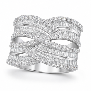 Anello con Design a Croce, Stile Elegante, Anello da Dito per Donne - Product Image 1