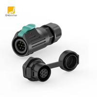 Connecteur circulaire mâle-femelle de haute qualité E-Weichat EW-LP12 M12 étanche IP67 4 5 broches, plaqué or cuivre -40-80 125V