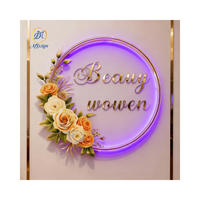 Enseigne au néon de salon de manucure Design gratuit Enseigne au néon personnalisée en acrylique pour la décoration murale