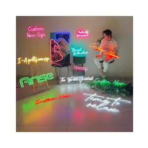 Winbo Chữ Neon Dấu Hiệu Nghệ Thuật Tùy Chỉnh Ánh Sáng Ban Đêm Neon Dấu Hiệu Tường Trang Trí Cho Phòng Khách - Product Image 2