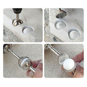 أداة حفر ماسية مطلية كهربائياً لطحن الحجر واليشم وشمع العسل، أداة لصنع الخرز الماسي والكابوشون - Product Image 5