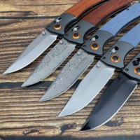 BM 15080 Hoogwaardig Damascus staal vouwmes, draagbaar met riemclip, outdoor camping survival EDC tactisch mes