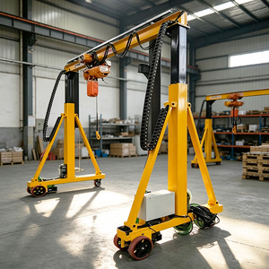 500kg 1000kg 2000kg Mini Adjustable Steel Portable Mobile Gantry Crane for Workshop Lifting - Product Image 1