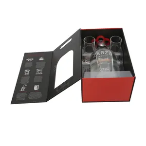 foldable wine bottle packaging boxes wine glasses packer cardboard whisky packaging boxes