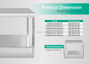 NSF Hotel Kitchen Equipment Kitchen Stainless Steel 304 <strong>Work</strong> <strong>Table</strong> <strong>Work</strong> Bench <strong>Table</strong> <strong>for</strong> Restaurant - Product Image 3