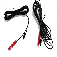 Antenne TV ISDB-T HDTV intérieure, adhésive, noire, polarisation verticale, double bande, antenne TV numérique GPS, gain 28dBi, pour voiture