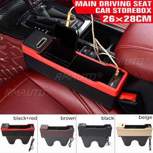 Organizador de Asiento de Coche, Bolsillo de Almacenamiento de Cuero PU con 2 Cargadores USB, Universal para Conductor y Pasajero, 4 Colores - Product Image 5