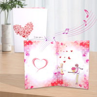 Date Amour Carte Postale Anniversaire De Mariage Sa Saint Valentin Carte-Cadeau Invitation Musique Cartes De Voeux