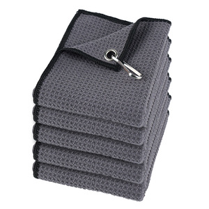 Microfiber Dish <b>Towel</b> 30x50cm Thickened Absorbent Oil Resistant With <b>Hook</b> For Pots And Pans - Product Image 1